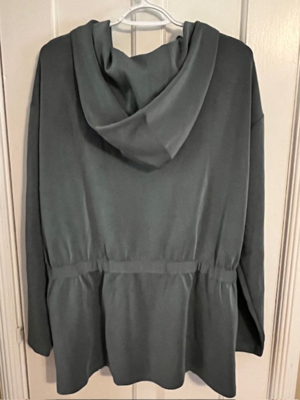 LANDS' END WOMEN'S LS CUPRO FULL-ZIP HOODIE, LIGHT GREEN, 1X, NWT - Picture 2 of 4